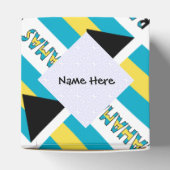 Bahama's en Bahaman Flag Tiled Personalized Bedankdoosjes (Bovenkant)
