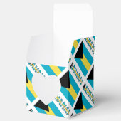 Bahama's en Bahaman Flag Tiled Personalized Bedankdoosjes (Geopend)