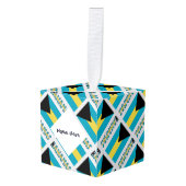 Bahama's en Bahaman Flag Tiled Personalized Decoratie (Voorkant hoekig)