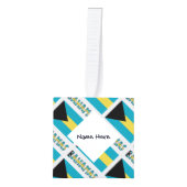 Bahama's en Bahaman Flag Tiled Personalized Decoratie (Voorkant)