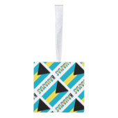 Bahama's en Bahaman Flag Tiled Personalized Decoratie (Rechts)
