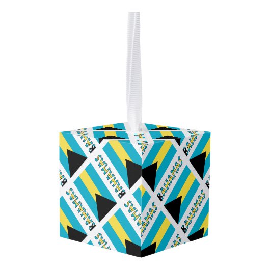 Bahama's en Bahaman Flag Tiled Personalized Decoratie (Achter hoekig)