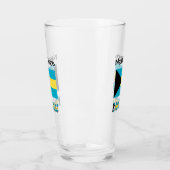 Bahamas en Bahamiaanse vlag gepersonaliseerd Glas (Links)
