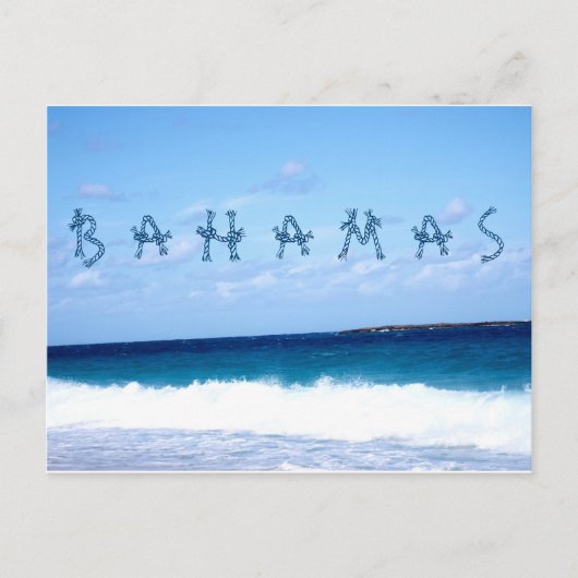Bahama's en Oceaan Briefkaart (Voorkant)