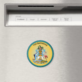 Bahama's Erfgoed Embleem Magneet (Insitu (Vaatwasser))