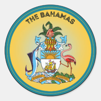 Bahama's Erfgoed Embleem Ronde Sticker