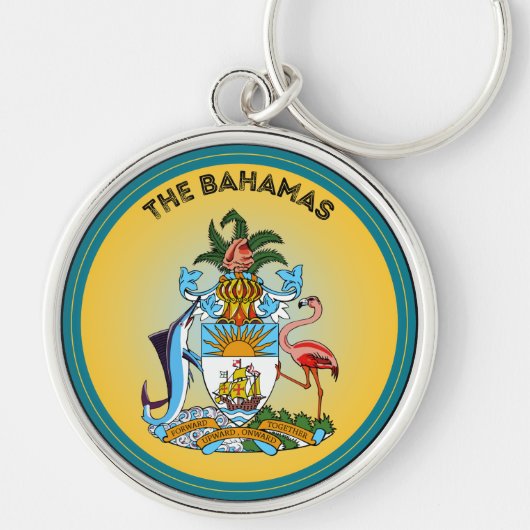 Bahama's Erfgoed Embleem Sleutelhanger (Voorkant)