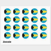 Bahamas Fisheye Vlag Sticker (Vel)