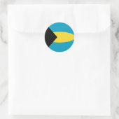 Bahamas Fisheye Vlag Sticker (Tas)
