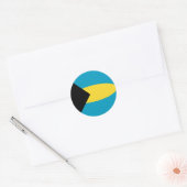 Bahamas Fisheye Vlag Sticker (Envelop)