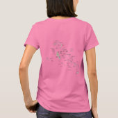 Bahamas Flag and Map Dk T-Shirt (Achterkant)