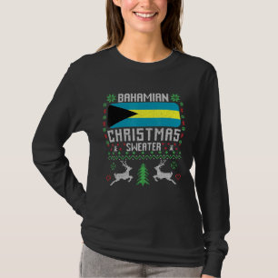 Bahamas Flag Bahamaanse kersttrui T-shirt