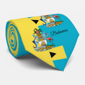 Bahamas Flag & Bahamas zaken, reizen/sporten Stropdas (Opgerold)