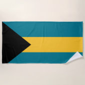 Bahamas flag Beach Towel Strandlaken (Voorkant)