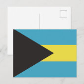 Bahamas Flag Briefkaart (Voorkant / Achterkant)