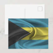 Bahamas Flag Briefkaart (Voorkant / Achterkant)