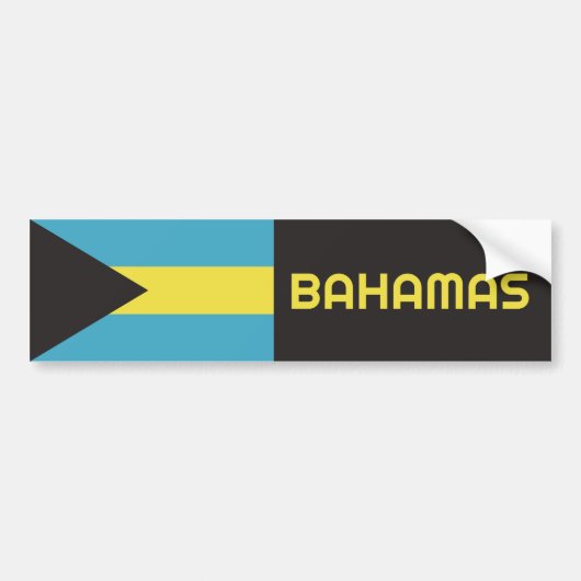 Bahamas Flag Bumpersticker (Voorkant)