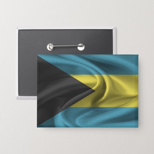 Bahamas Flag Button (Voorkant / Achterkant)