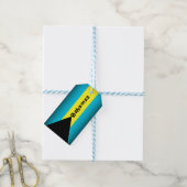 Bahamas Flag Cadeaulabel (Met Touw)