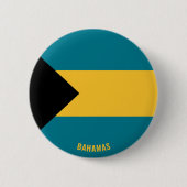 Bahamas Flag Charming Patriotic Ronde Button 5,7 Cm (Voorkant)