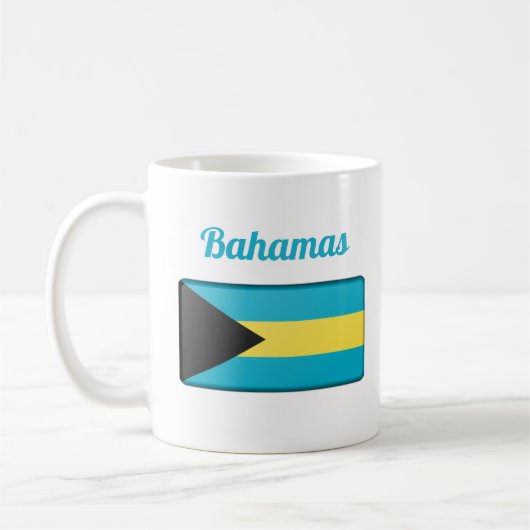 Bahamas Flag Coffee Mok (Links)
