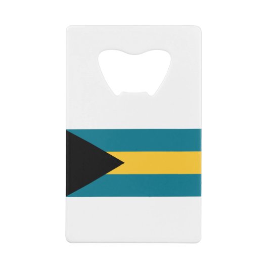 Bahamas Flag Creditkaart Flessenopener (Voorkant)