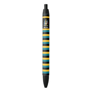 Bahamas Flag Cute Patriotic Zwarte Inkt Pen