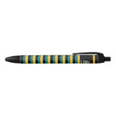Bahamas Flag Cute Patriotic Zwarte Inkt Pen (Bovenkant)