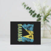 Bahamas Flag Distressed Briefkaart (Staand voorkant)
