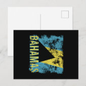 Bahamas Flag Distressed Briefkaart (Voorkant / Achterkant)