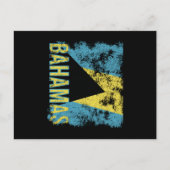Bahamas Flag Distressed Briefkaart (Voorkant)