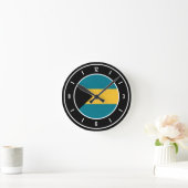 Bahamas Flag Elegant Ronde Klok (Huis)