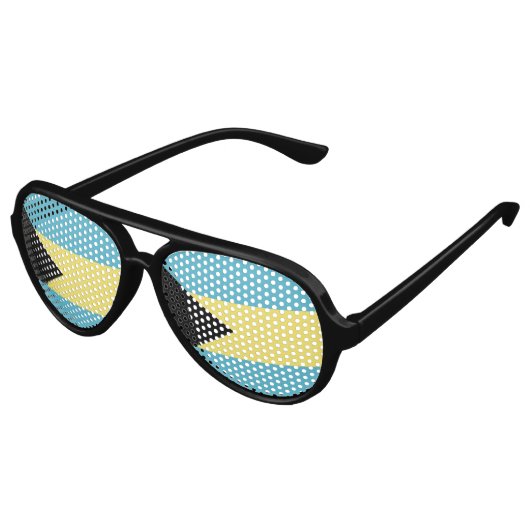 Bahamas Flag Emblem Aviator Zonnebril (Gekanteld)