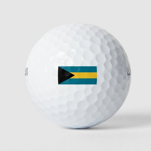 Bahamas Flag Golfballen (Voorkant)