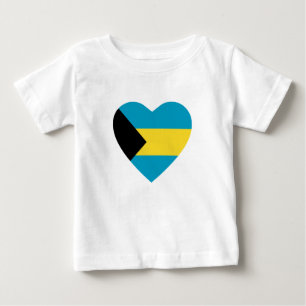 Bahamas Flag Hart T-shirt