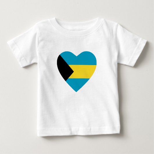 Bahamas Flag Hart T-shirt (Voorkant)
