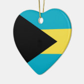 Bahamas Flag Heart Ornament (Links)