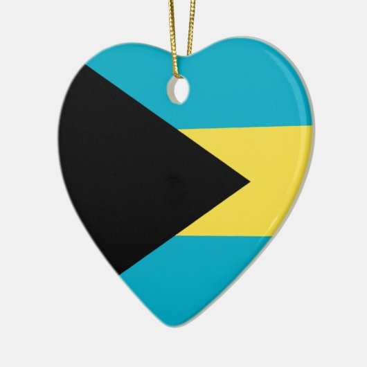 Bahamas Flag Heart Ornament (Links)