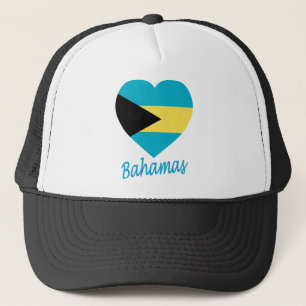 Bahamas Flag Heart Trucker Pet