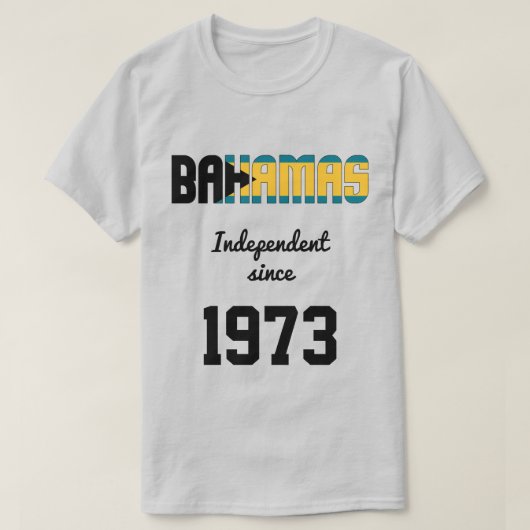 Bahamas Flag Independence Celebration T-shirt (Design voorkant)