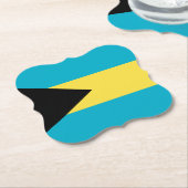 Bahamas Flag Kartonnen Onderzetters (Gekanteld)