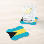 Bahamas Flag Kartonnen Onderzetters (Insitu)