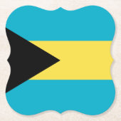 Bahamas Flag Kartonnen Onderzetters (Voorkant)