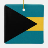 Bahamas Flag Keramisch Ornament (Achterkant)