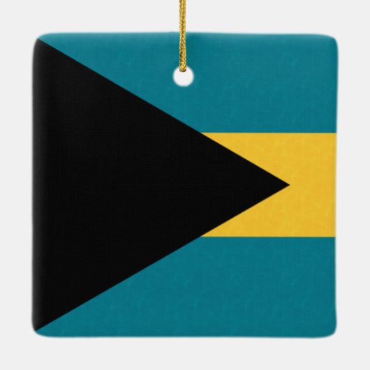 Bahamas Flag Keramisch Ornament (Achterkant)