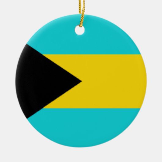 Bahamas Flag Keramisch Ornament (Voorkant)