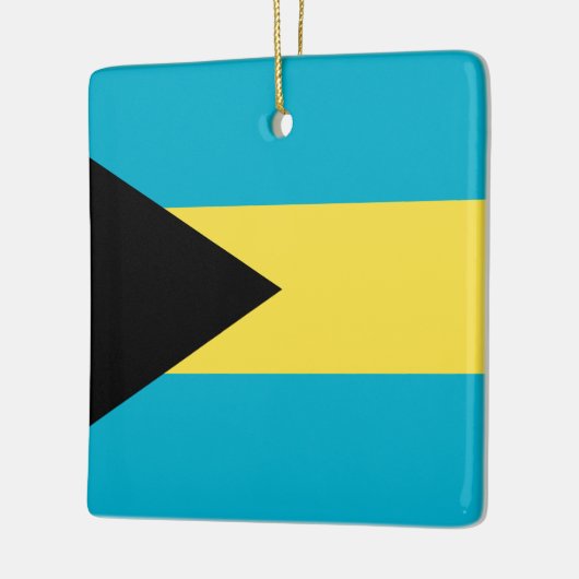 Bahamas Flag Keramisch Ornament (Links)