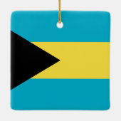 Bahamas Flag Keramisch Ornament (Achterkant)