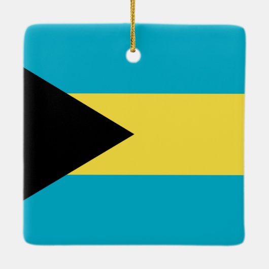 Bahamas Flag Keramisch Ornament (Achterkant)