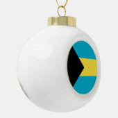 Bahamas Flag Keramische Bal Ornament (Links)